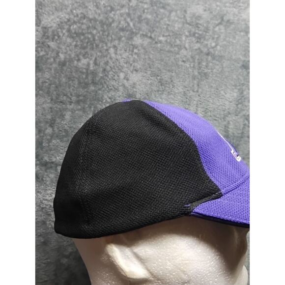 Nike Team Los Angeles Lakers Flexfit Hat Cap NBA Swoosh Purple/Black Vintage Y2K - Picture 2 of 8